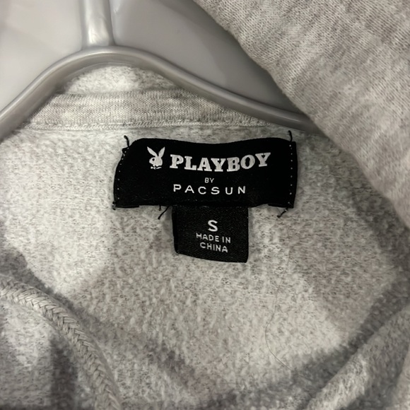 Small Playboy Hoodie in Gray - Picture 4 of 4